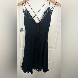 Shirt black dress/Medium/Lacey